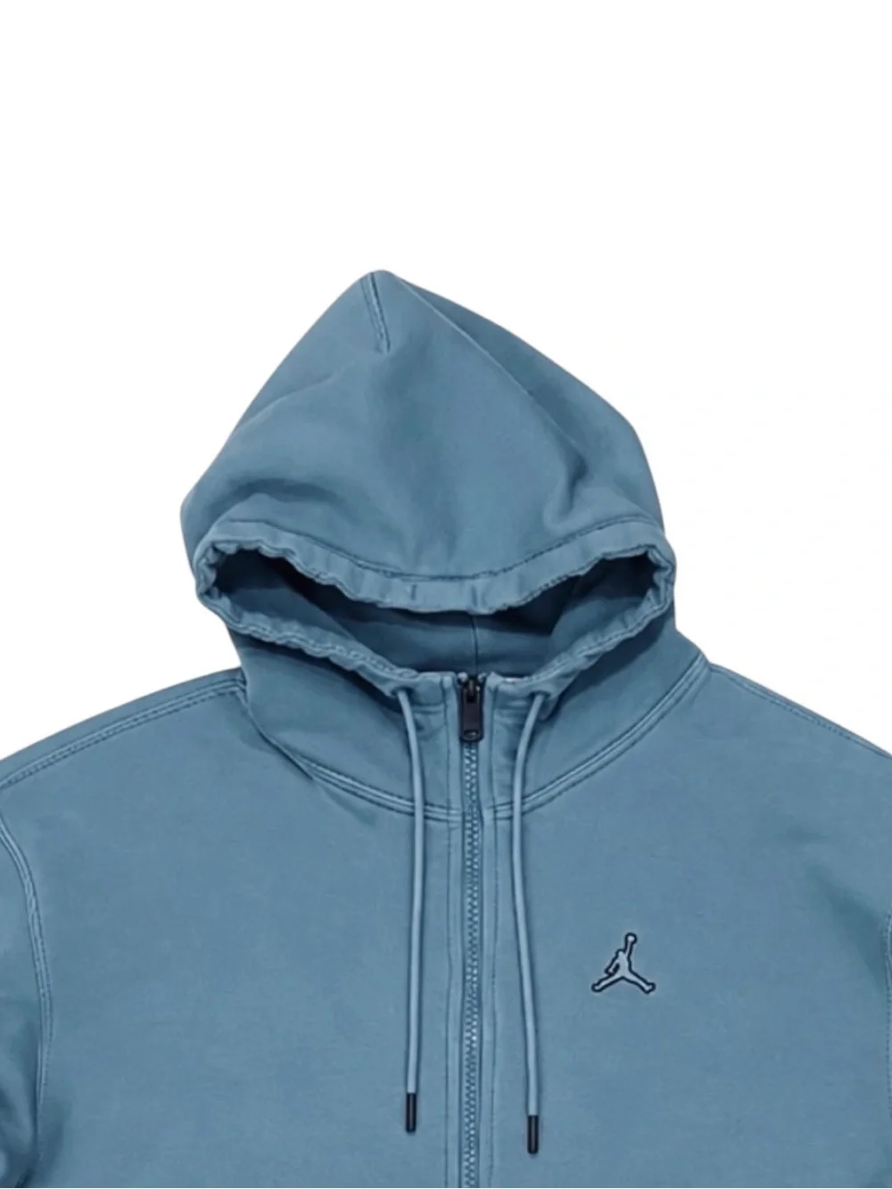 Jordan Jumpman Full Zip Hoodie Blue Size Large Embroidered Logo Streetwear